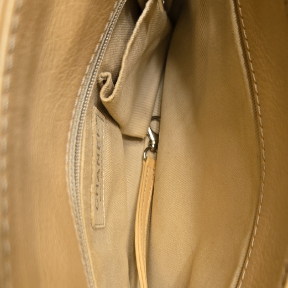 Chanel Classic Beige Quilted Calfskin Shoulder Bag - Picture 15 of 16